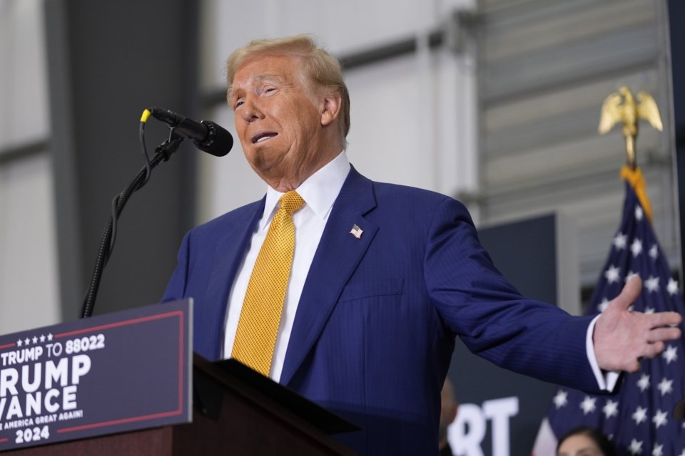 Trump visits Texas to tape Joe Rogan's podcast and to criticize Harris on immigration